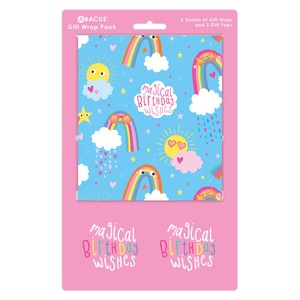 Happy Birthday Gift Wrap Sheets & Tags