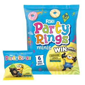 Fox's Party Rings Mini Biscuits Multipack, 6 x 21g