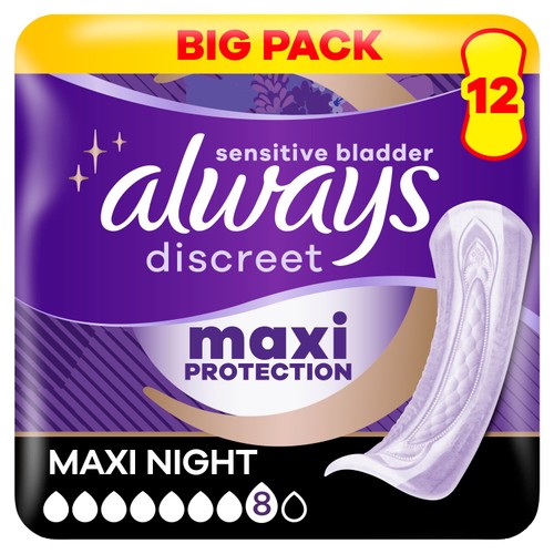 Always Discreet Incontinence Pads Ultimate Night