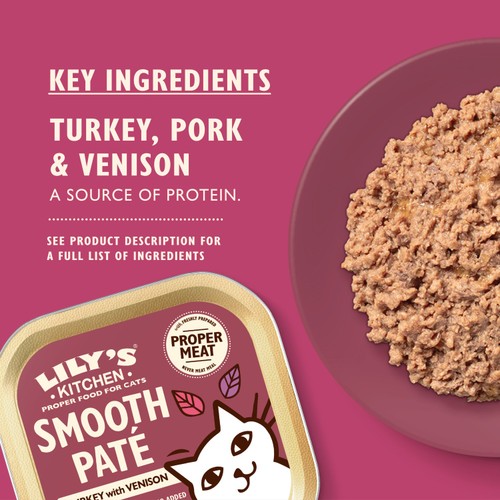 Lily's Kitchen Cat Smooth Turkey & Venison Pate