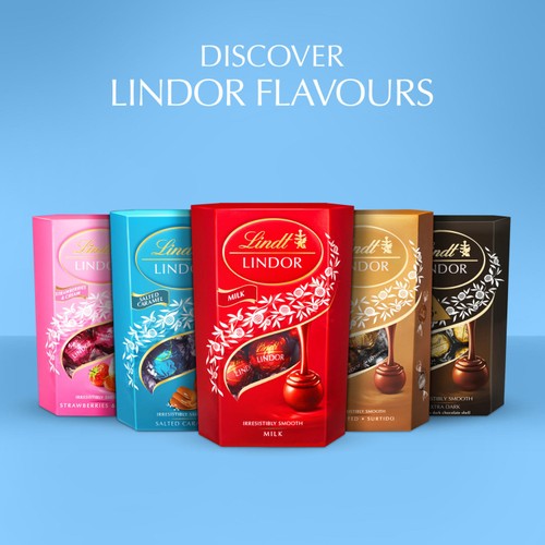 Lindt Lindor Milk & White Assorted Chocolate Truffles Box