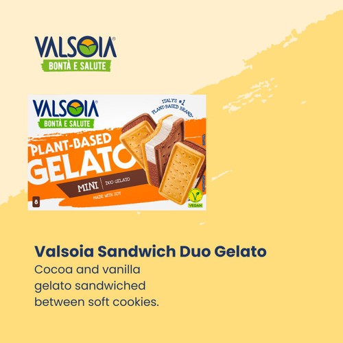 Valsoia 8 Soya Ice Cream Sandwiches
