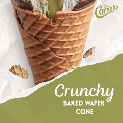 Cornetto MAX Pistachio Ice Cream Cones