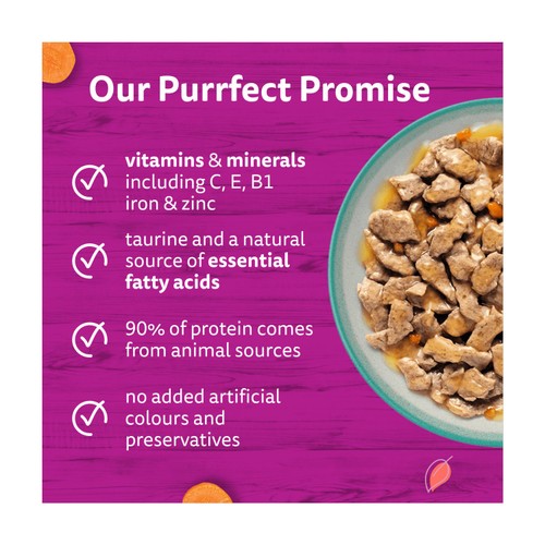 Whiskas 1+ Tasty Mix Catch of the Day Adult Wet Cat Food Pouches in Gravy