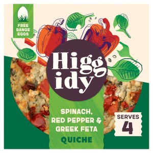 Higgidy Spinach, Red Pepper & Greek Feta Quiche