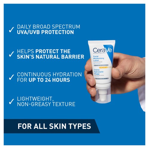 CeraVe AM Facial Moisturising Lotion SPF30 for Normal to Dry Skin