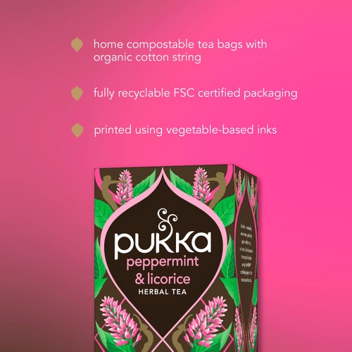 Pukka Organic Peppermint & Licorice Mint Tea x20 Compostable Tea Bags