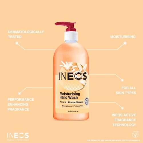 INEOS Moisturising Hand Wash Almond & Orange Blossom