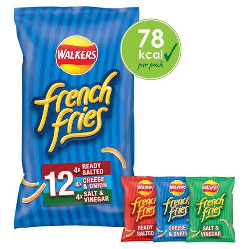 Walkers French Fries Flavour Crispy Potato Snacks 12 x 18g