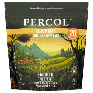 Percol Colombian Fairtrade Coffee Bags 20 Pack
