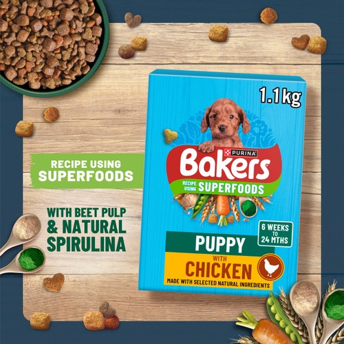 Bakers Puppy Chicken with Vegetables Dry Dog Food 