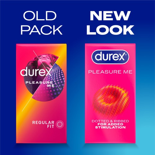 Durex Pleasure Me Condoms Ribbed & Dotted Regular Fit