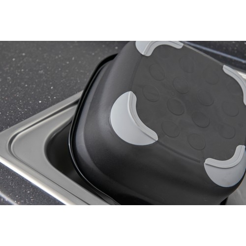 Addis Premium Soft Touch Washing Up Bowl, Black / Grey