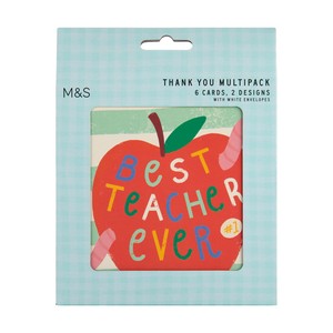 Apple Thank You Teacher Card Pack