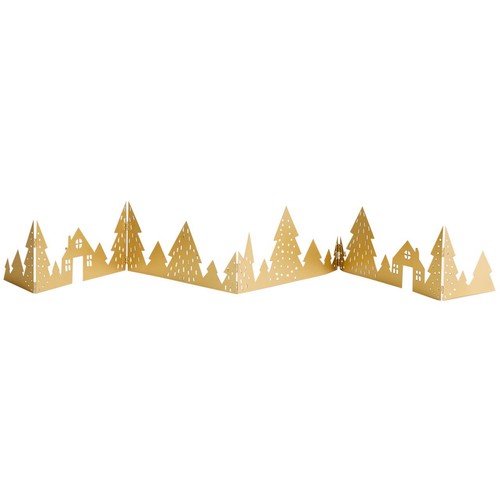 M&S Woodland Fold Out Lit Scene, Antique Brass
