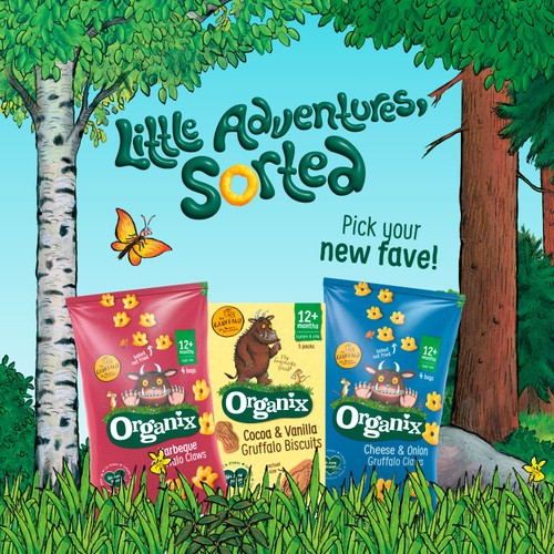 Organix Gruffalo Biscuits Toddler Snack Multipack 12+ Months