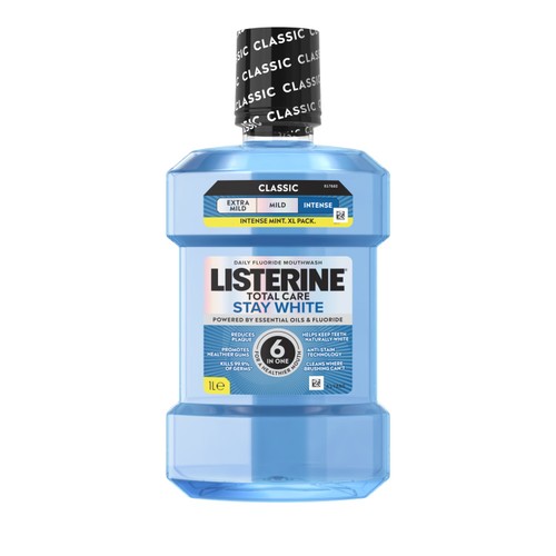Listerine Total Care Stay White Intense Mint Classic Mouthwash