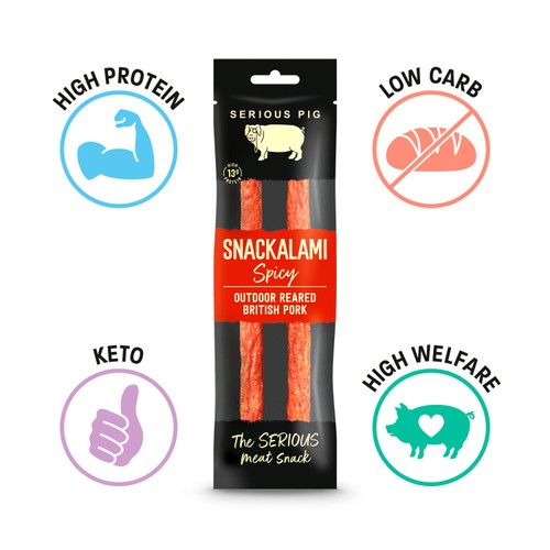 Serious Pig Spicy Salami Snacks