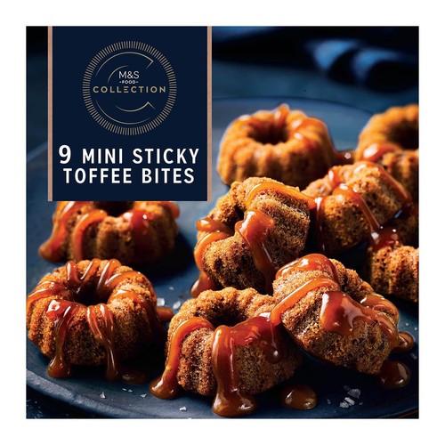 M&S 9 Mini Sticky Toffee Bites