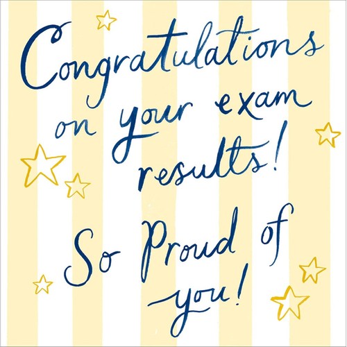 Congratulations Exams Card