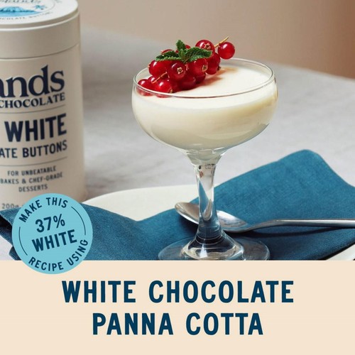 Islands Chocolate 37% White Chocolate Button Tin