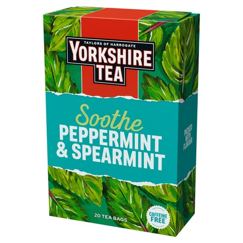 Yorkshire Tea Soothe Peppermint & Spearmint Herbal Tea Bags