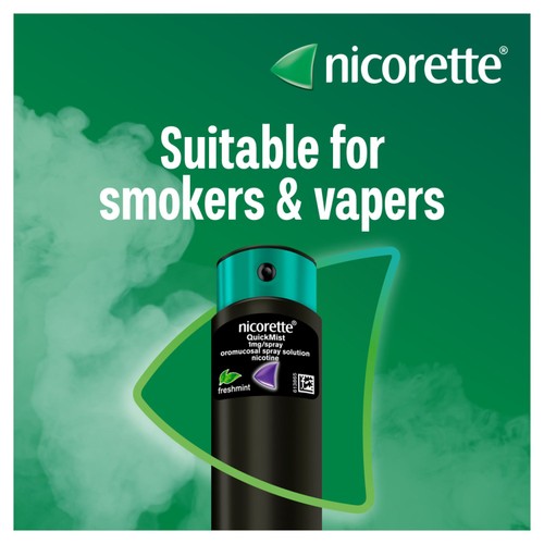 Nicorette QuickMist Mouth Spray, Freshmint Duo, 1 mg (Stop Smoking Aid)