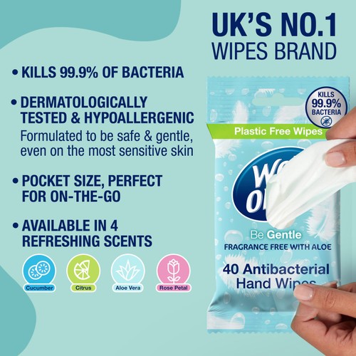 Wet Ones Be Gentle Antibacterial Wipes