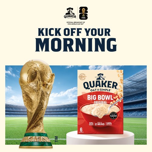 Quaker Oat So Simple Big Bowl Original Porridge Sachets Cereal