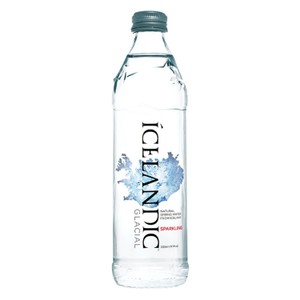 Icelandic Glacial Sparkling Mineral Water Glass Bottle