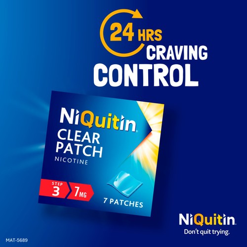 NiQuitin CQ 7mg Clear Patch, Step 3