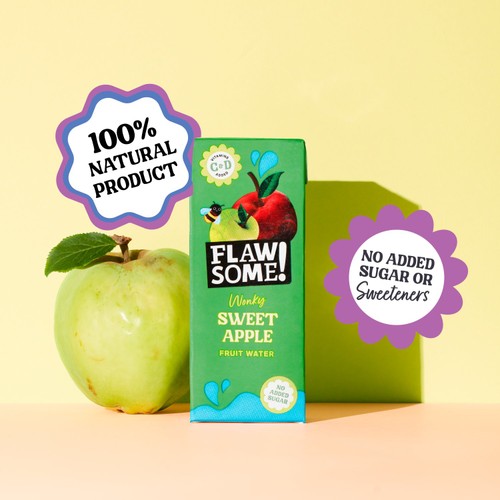 Flawsome! Sweet Apple Wonky Fruit Water