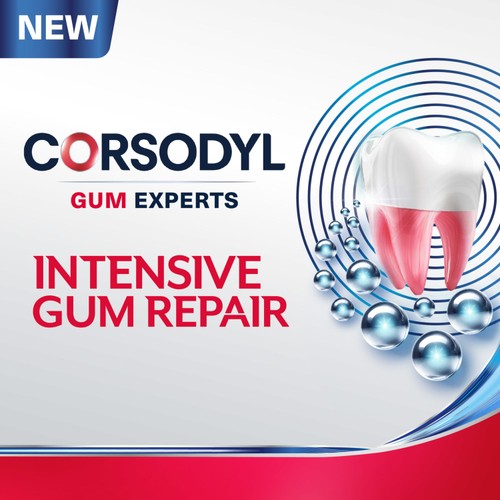 Corsodyl Advanced + Intensive Gum Repair Toothpaste White & Polish