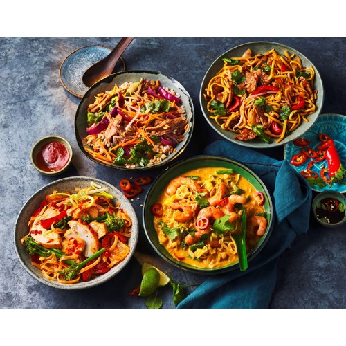 M&S Spicy Prawn Laksa Noodles Bowl - Taste of Asia