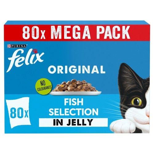 Felix Original Cat Food Fish Selection in Jelly Wet Cat Food