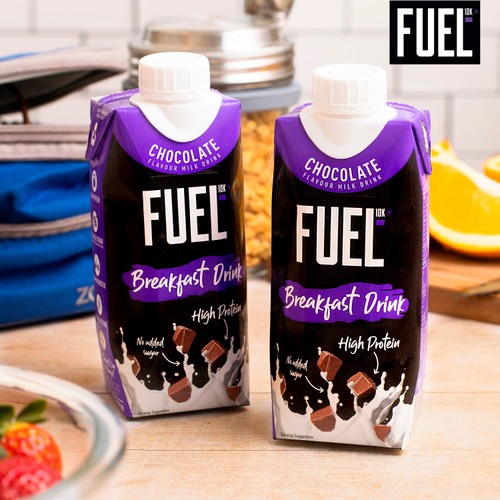 FUEL 10K Chocolate High Protein Milk Breakfast Shake Drink