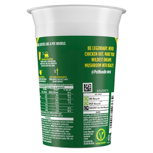 King Pot Noodle Chicken & Mushroom