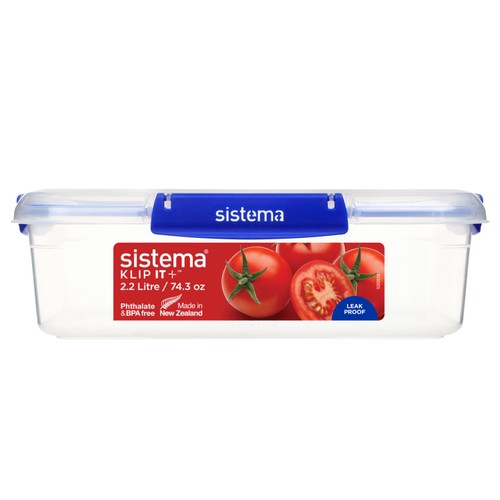 Sistema Klip It Plus 2.2L Rectangular Food Storage Container