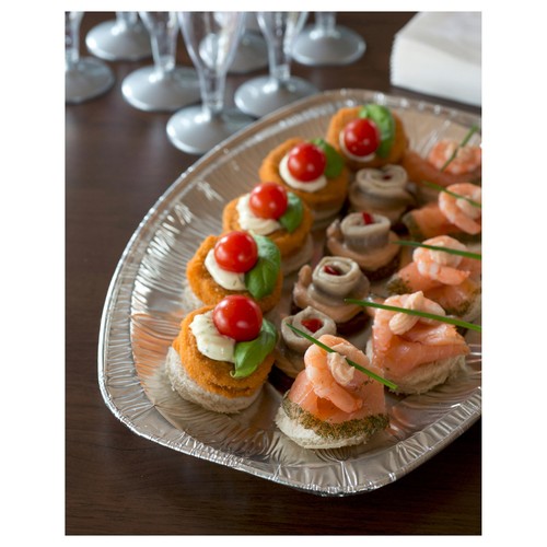 Oval Aluminium 33cm Serving Platters