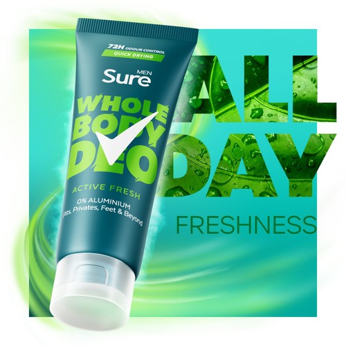 Sure Men Whole Body Active Fresh Cream Deodorant