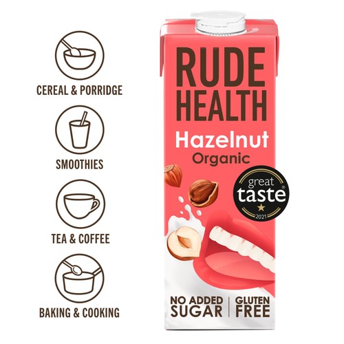 Rude Health Organic Hazelnut Drink Longlife