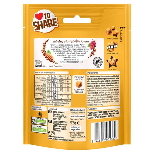 Aero Bubbles Orange Pouch