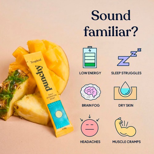 Punchy Tropical Electrolyte Sachets 