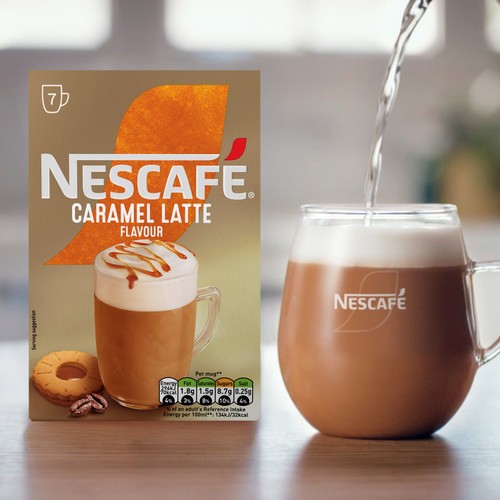 Nescafe Caramel Latte Instant Coffee 12 sachets