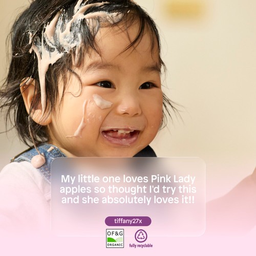 Little Freddie Organic Pink Lady Apple Yoghurt Baby Food Pouch 6+ Months