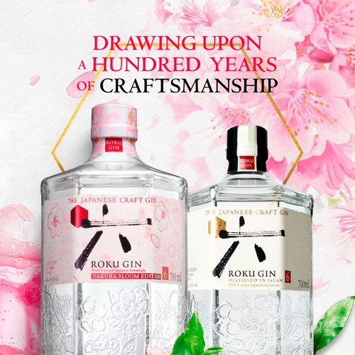 Roku Japanese Craft Gin - Sakura Bloom Edition