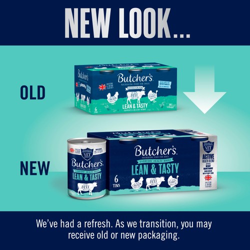 Butcher's Lean & Tasty Low Fat Dog Food Tins 