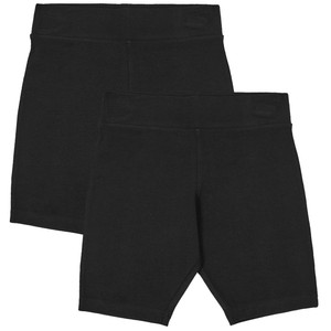 M&S Girls' Cotton with Stretch Shorts, 12-13 Years, Black