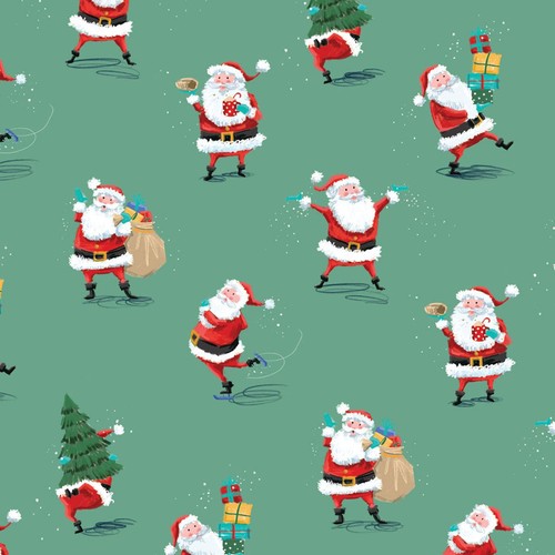 Jolly Santa Large Christmas Gift Bag 