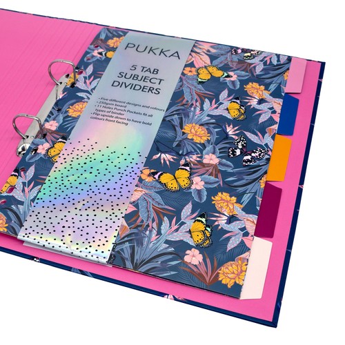Pukka Pad, Bloom A4, 5 part Dividers